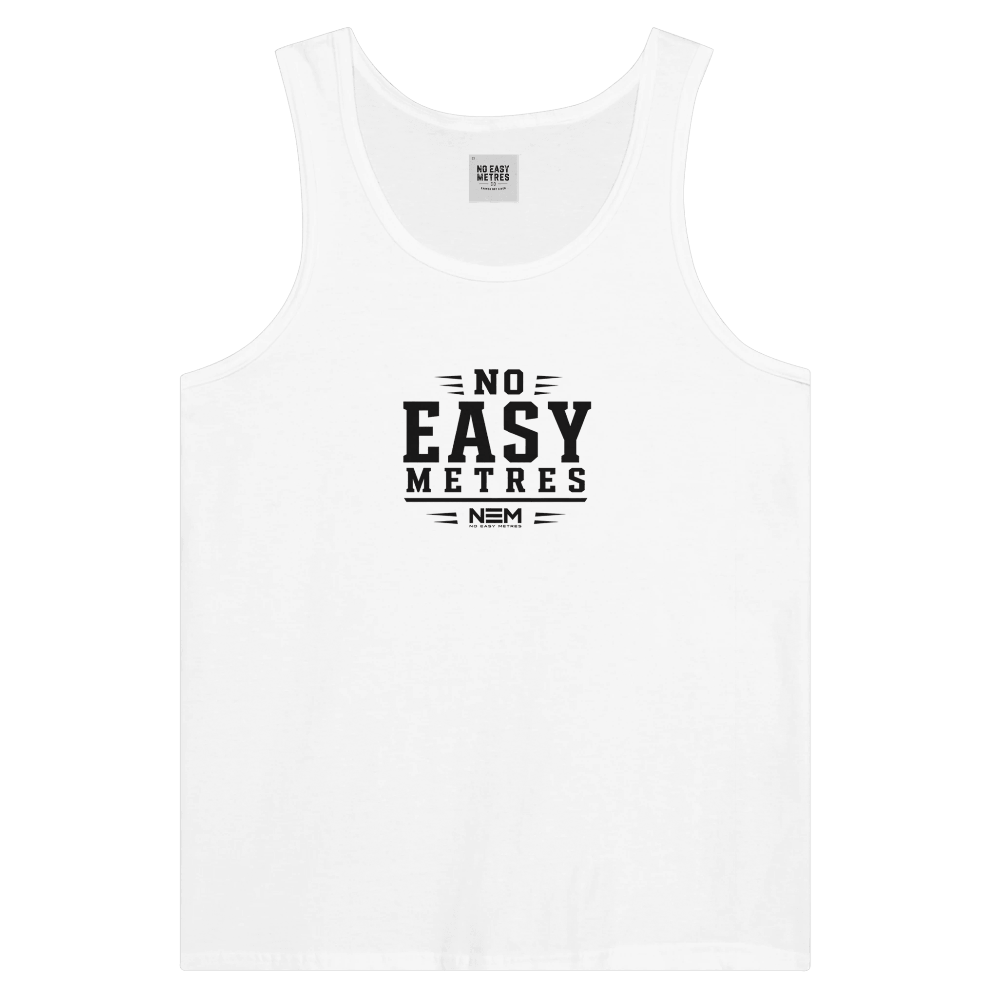 'No Easy Metres™' Premium Unisex Tank Top