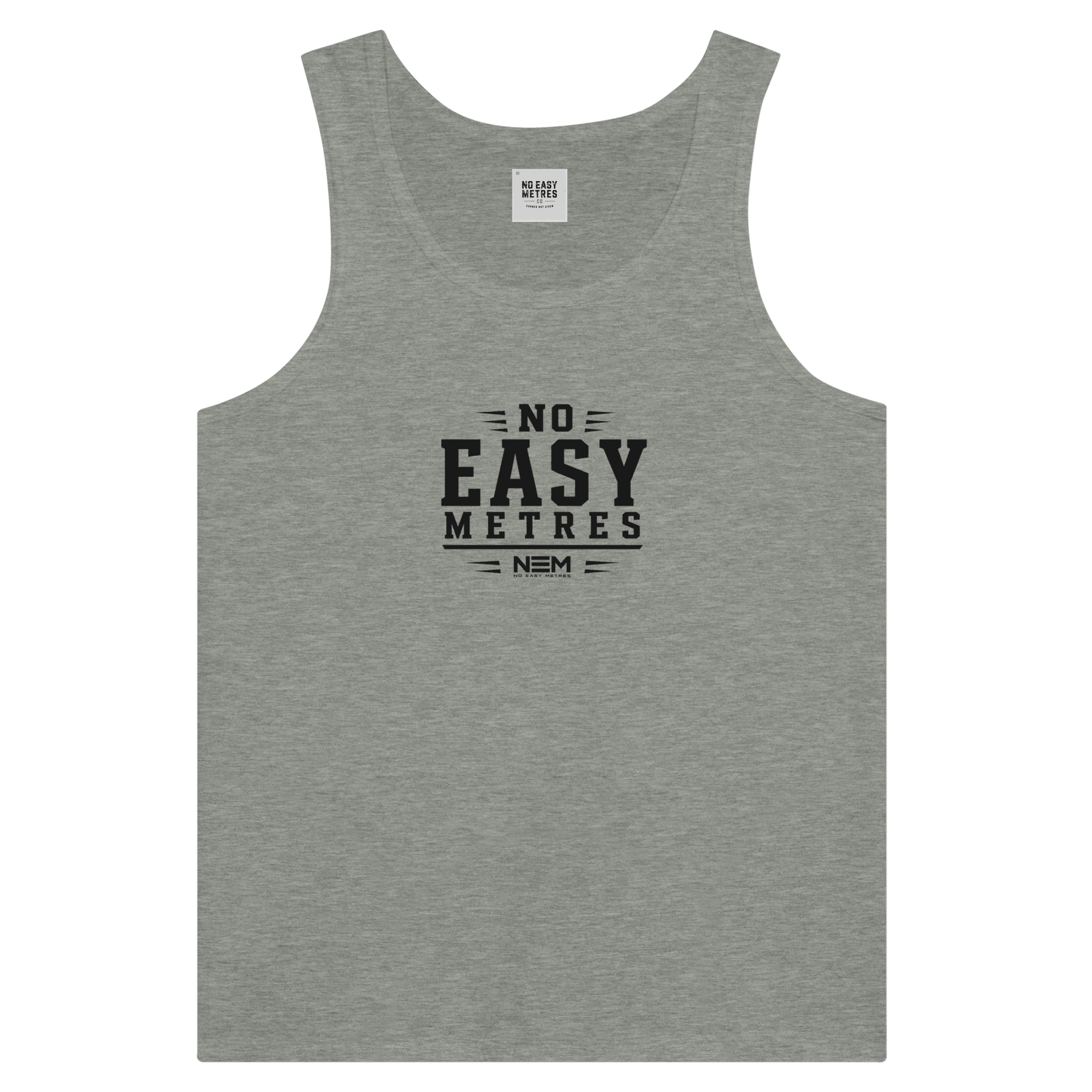 'No Easy Metres™' Premium Unisex Tank Top